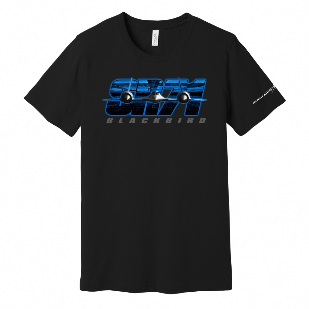 Graphic Tees | SR-71 Blue Front View Tee | LM050005-Black-SR71