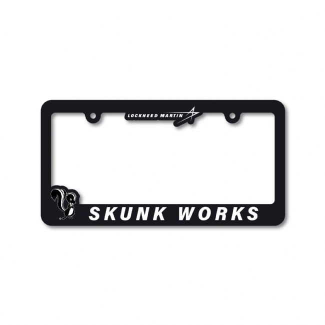 Skunk Works (text) License Plate Cover