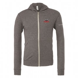 Unisex Triblend Lightweight Full Zip Hoodie