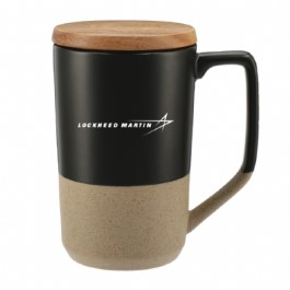 Lockheed Martin Tahoe Tea & Coffee Ceramic Mug With Wood Lid 16 oz lockheed-martin-black