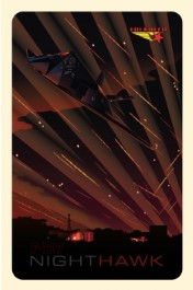 F-117 Over Bagdad Poster