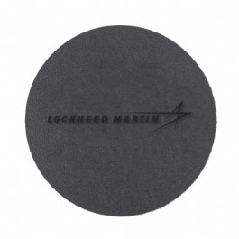 Bonded Leather Coasters- black debossed box of 4